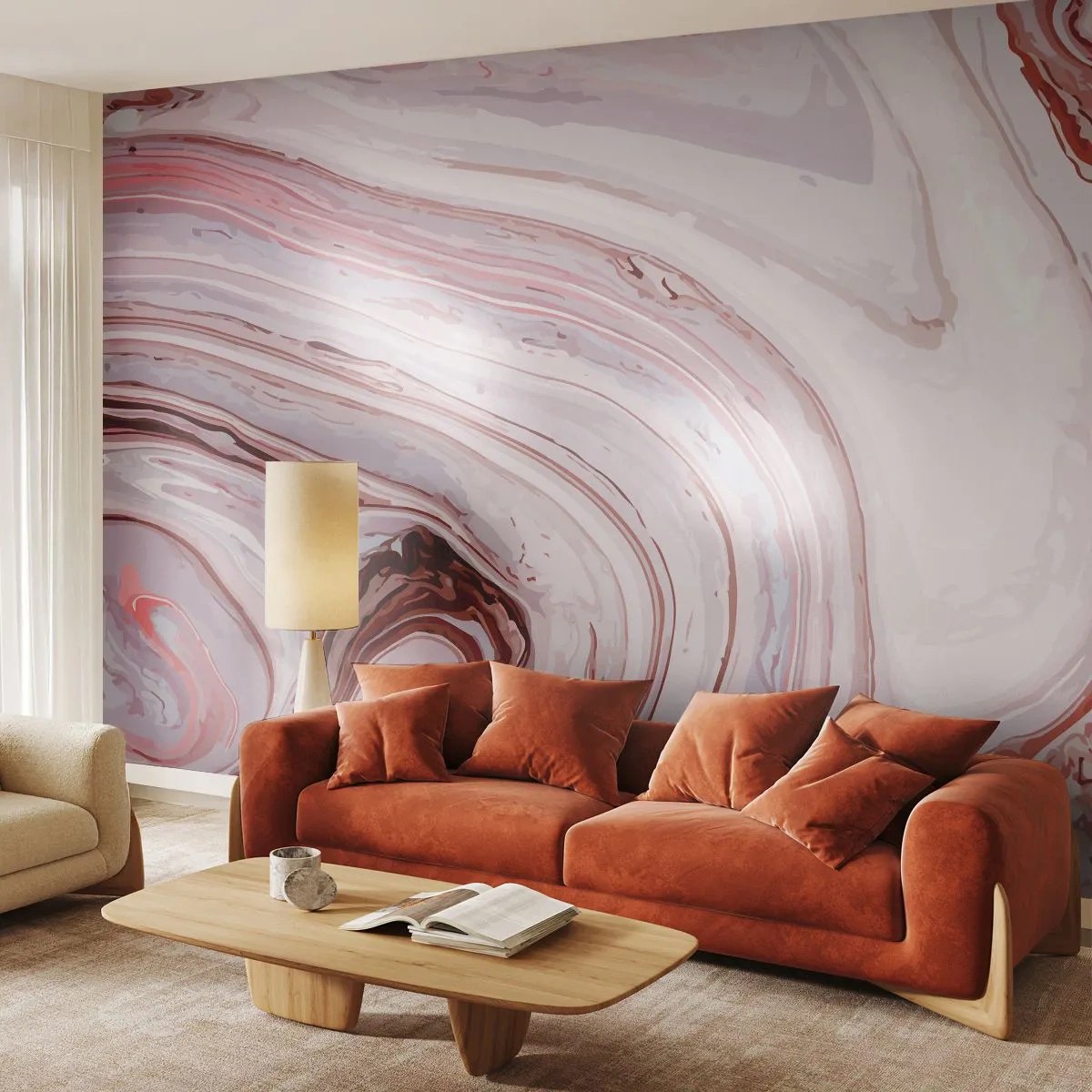 Fotótapéta Standard Eco - Egyenesen, majd jobbra lefelé - Absztrakció, Darab, Modern minta - 350x256 cm