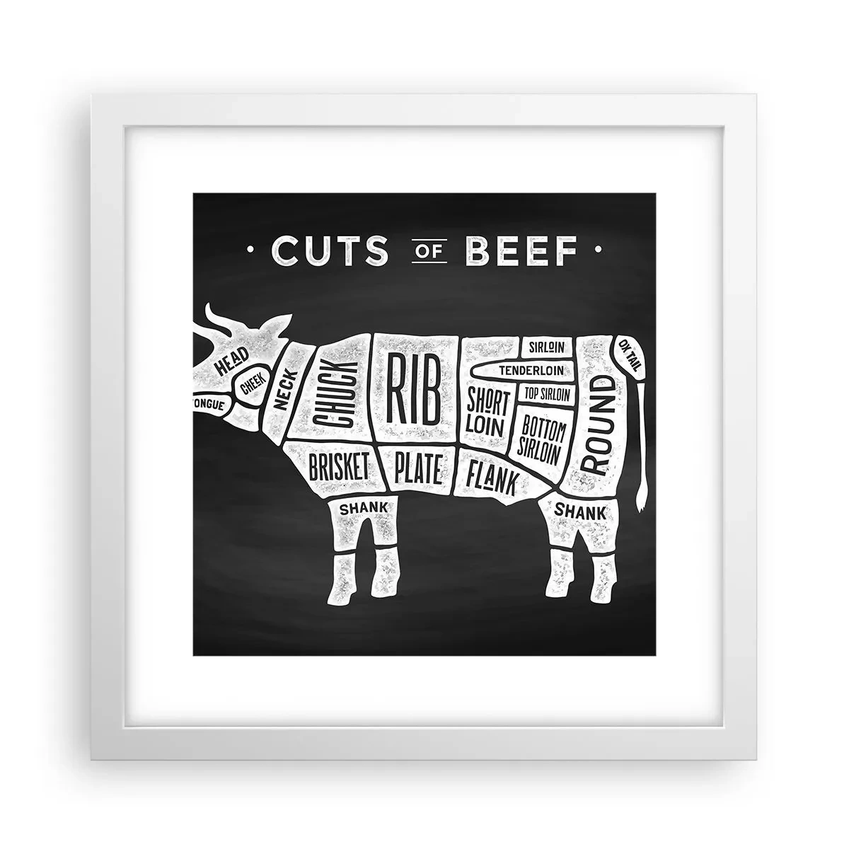 Poszter fekete keretben - Mészáros ábécéskönyve - 30x30 cm