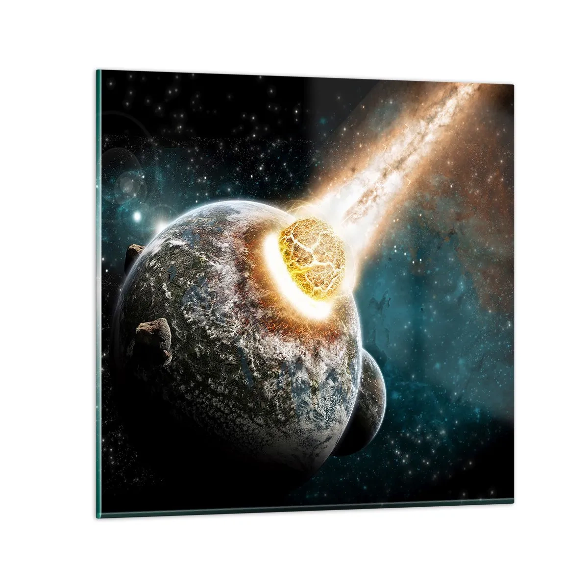 Üveg kép - Halál, vagy élet? - 40x40 cm