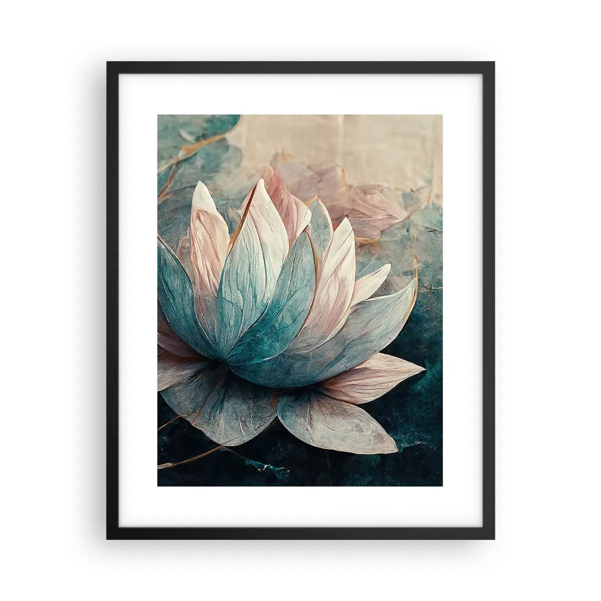 Poszter fehér keretben - Tavi csillagok - 40x50 cm