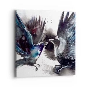 Vászonkép - Varjú a varjúnak… - 40x40 cm