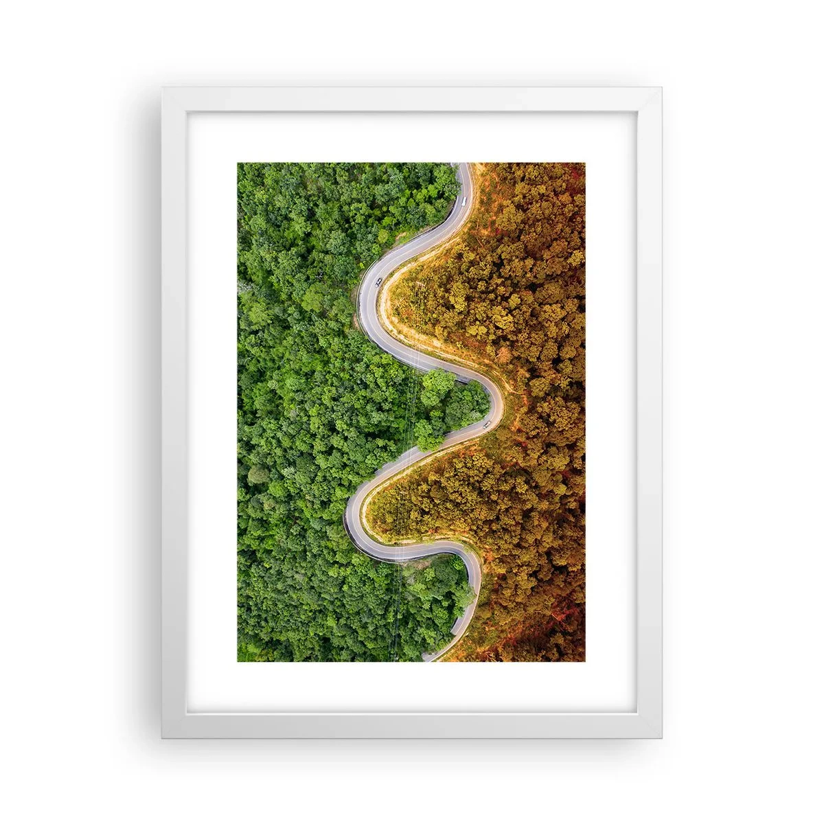Poszter fekete keretben - Határok és áttörések - 30x40 cm