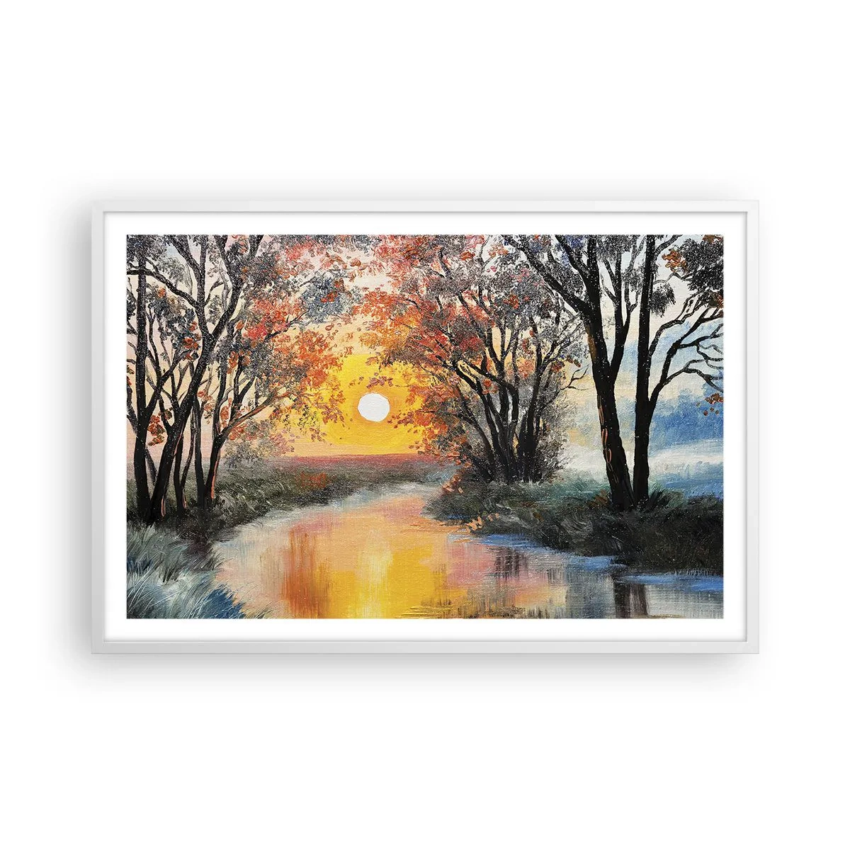 Poszter fekete keretben - Őszi hangulat - 91x61 cm