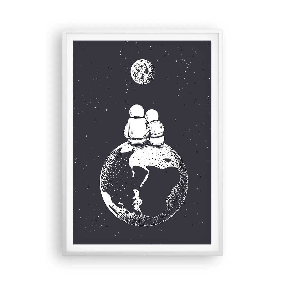 Poszter fekete keretben - Egy kozmikus love story - 70x100 cm