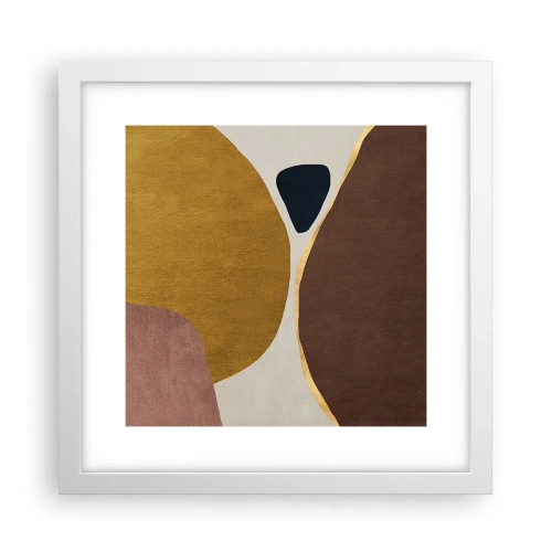 Poszter fekete keretben - Absztrakció - egy hely a térben - 30x30 cm