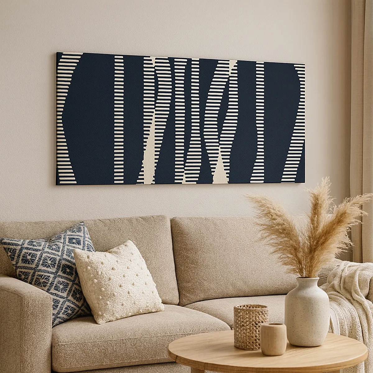 Vászonkép - Sötétség megtörése kísérlete - 30x30 cm