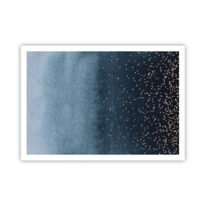 Poszter - Kompozíció - kék fázisok - 100x70 cm