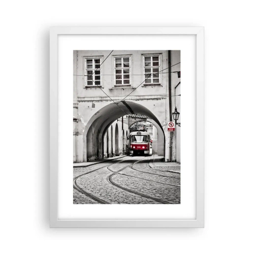 Poszter fekete keretben - A város labirintusán keresztül - 30x40 cm