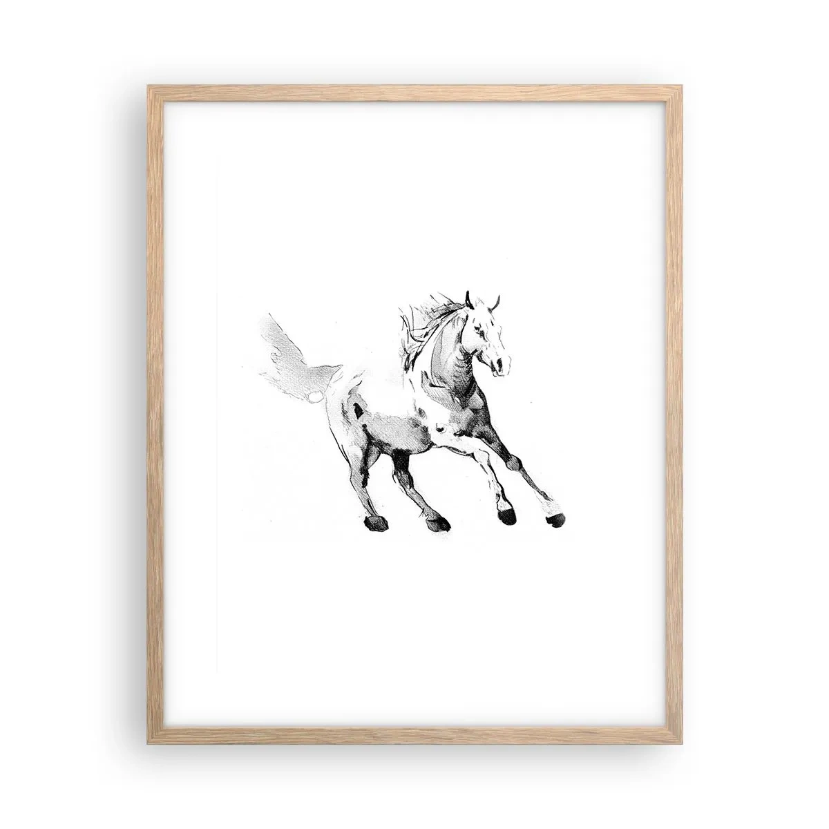 Poszter világos tölgy keretben - Megszelídíthetetlen lélek - 40x50 cm