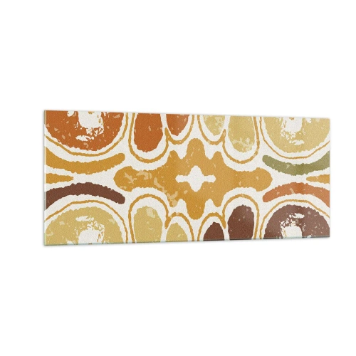 Üveg kép - Érzelmes absztrakció - 100x40 cm