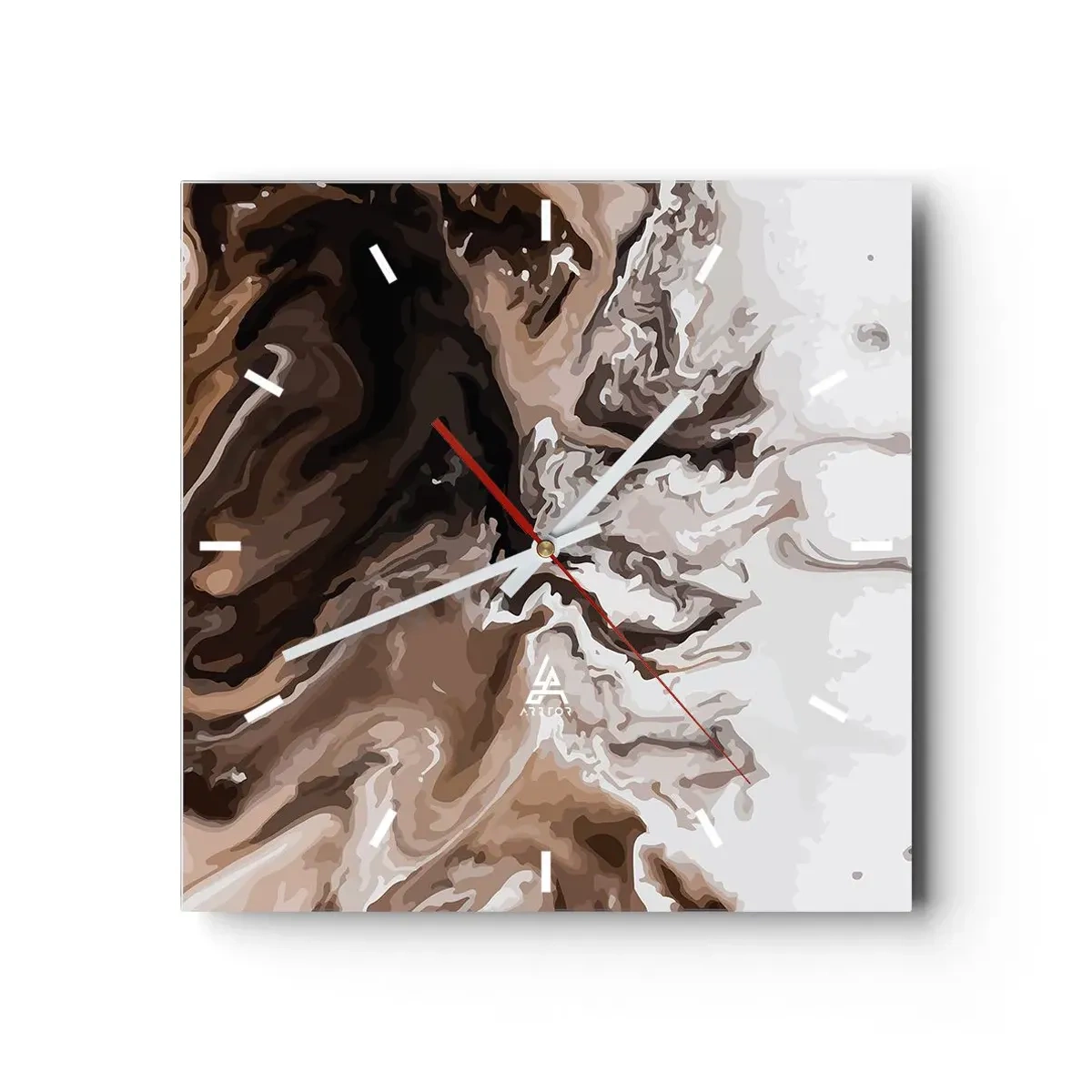 Falióra, Óra - Színkontraszt - 40x40 cm