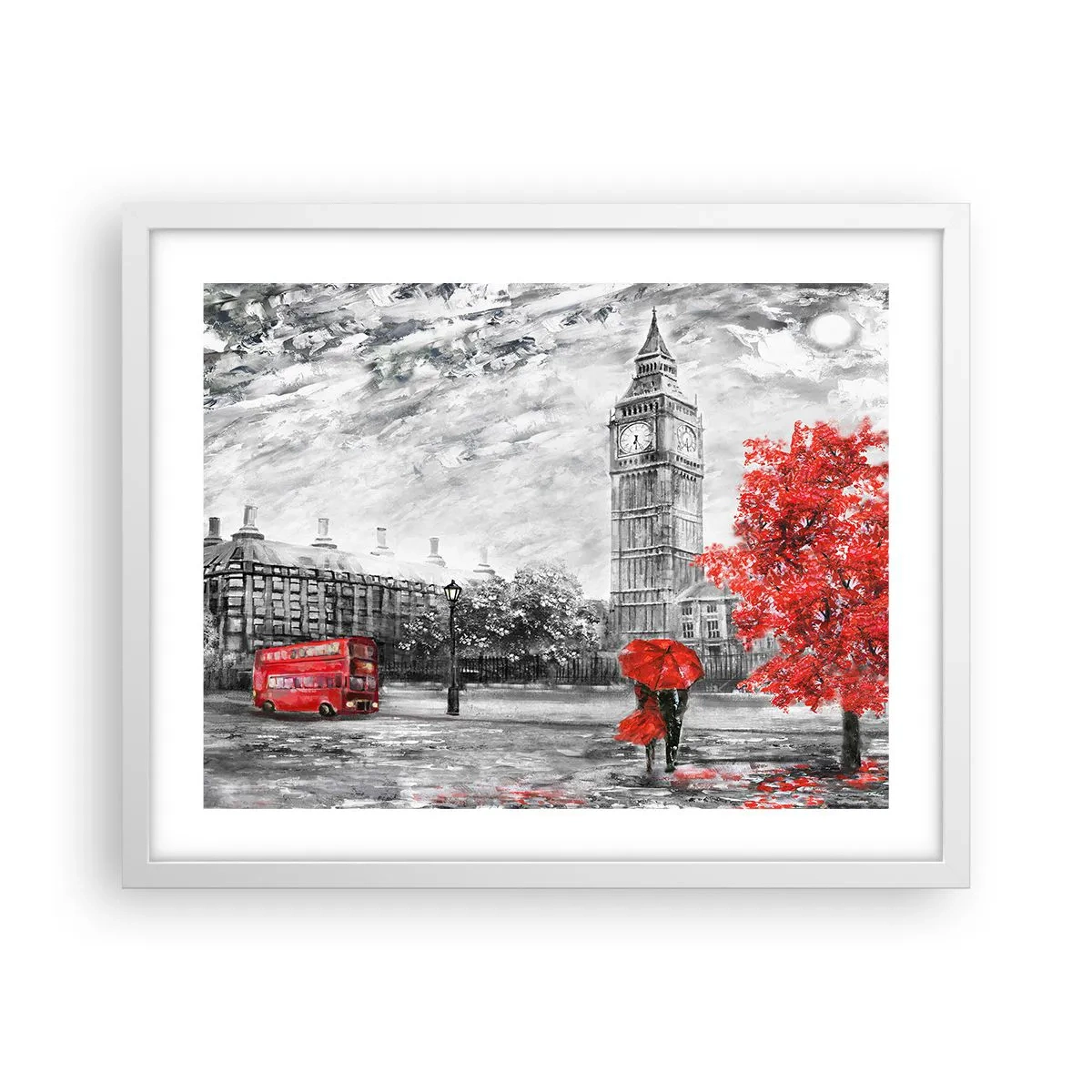 Poszter fekete keretben - Izgalmas nap - 50x40 cm