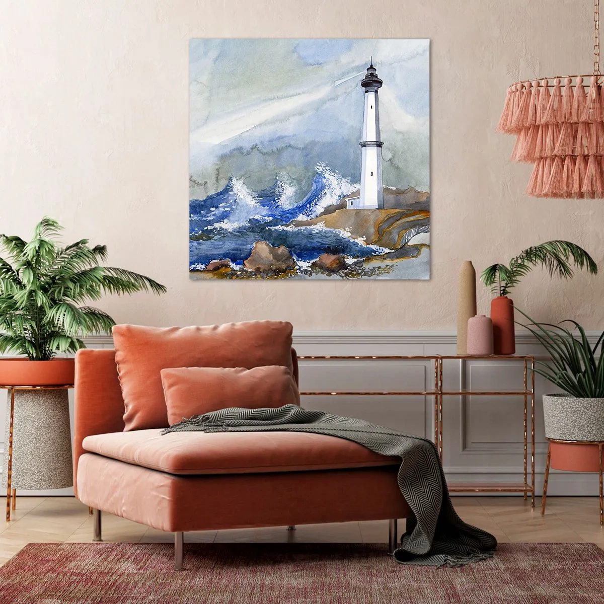 Vászonkép - A sötétséggel és a viharral szemben - 70x70 cm