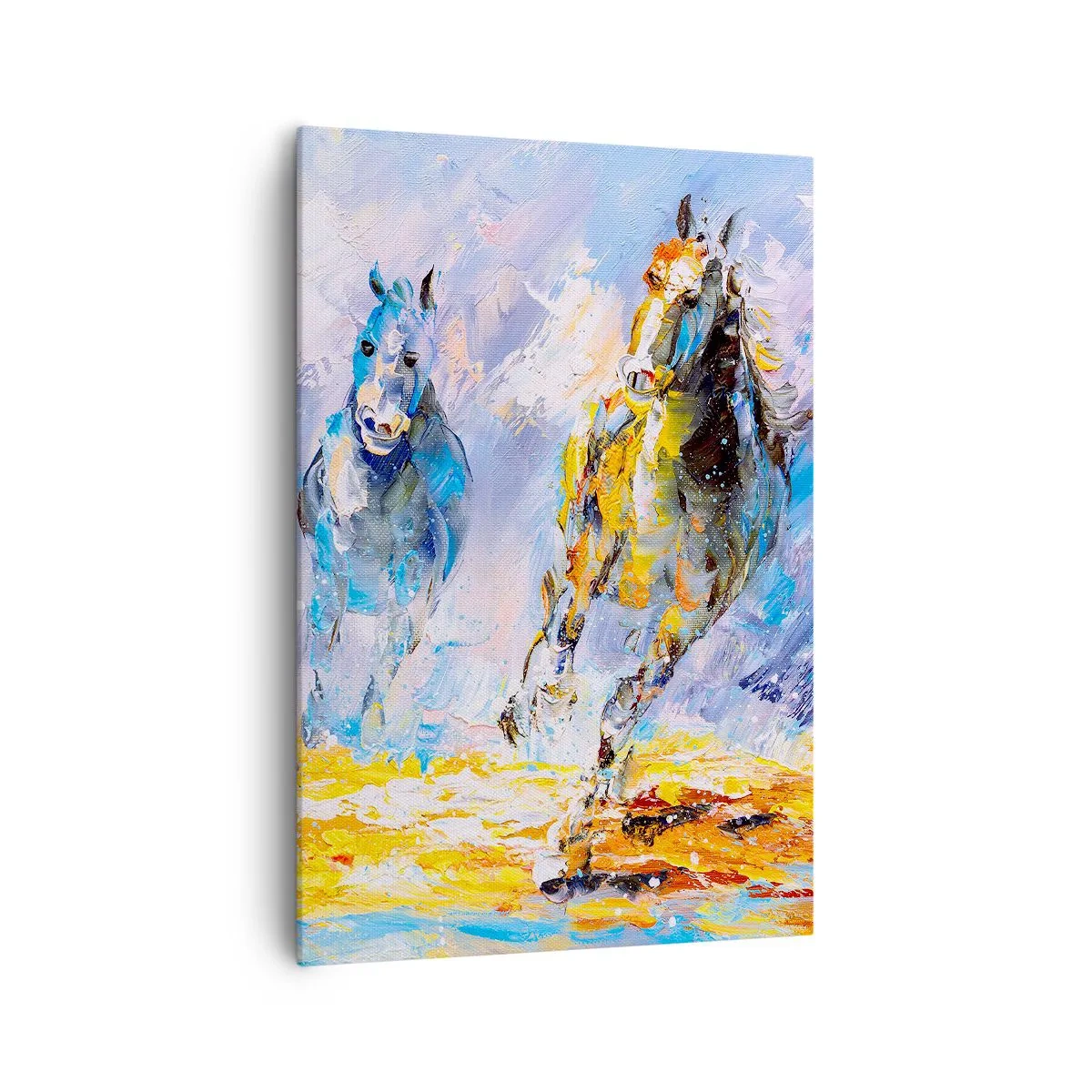 Vászonkép - Átvágtatva a vakító fényen - 70x100 cm