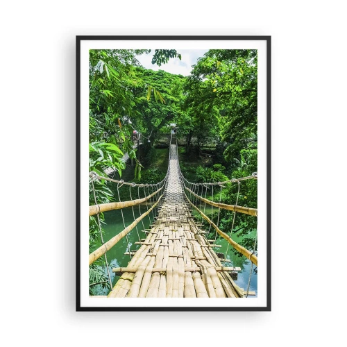 Poszter fehér keretben - Majomhíd a zöld felett - 70x100 cm