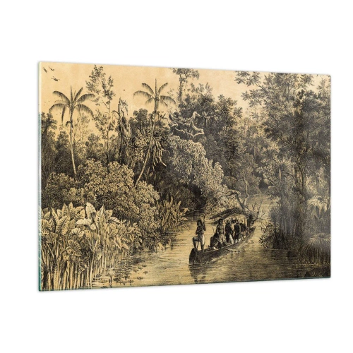 Üveg kép - Expedíció a forráshoz - 120x80 cm