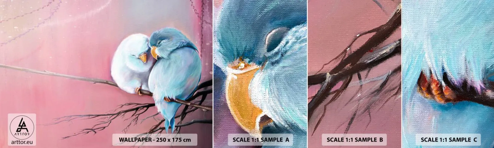 Fotótapéta Minta Öntapadós Deluxe Sticker - Mit tehetnénk hozzá?... - Madarak, Természet, Darab - 100x30 cm