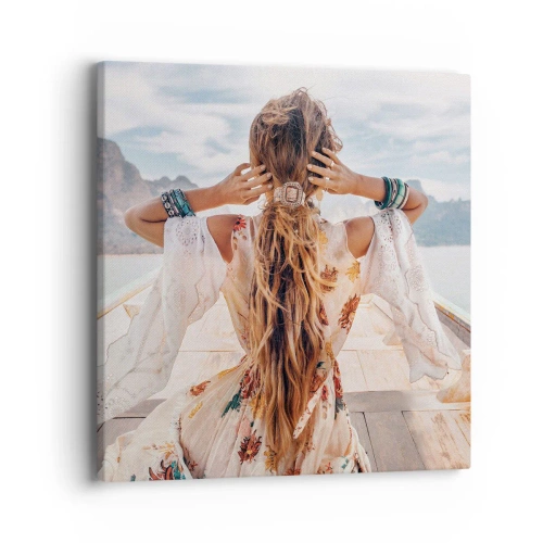 Vászonkép - Az út a boldogság felé  - 40x40 cm