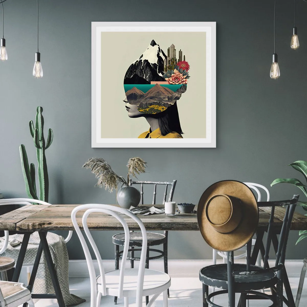 Poszter fekete keretben - Nő - mindig rejtély - 30x30 cm