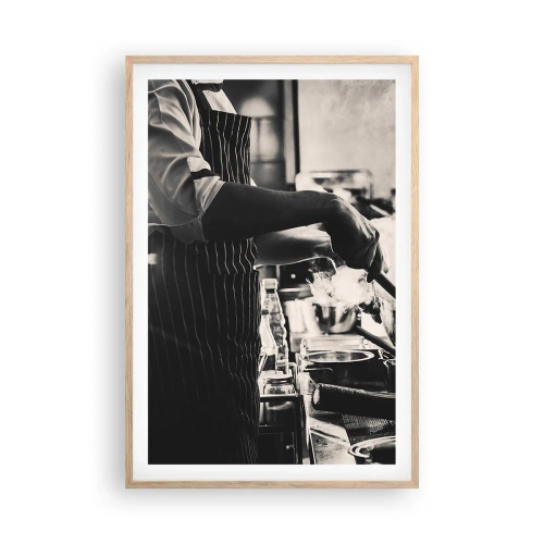 Poszter világos tölgy keretben - Az ízek alkímiája - 61x91 cm