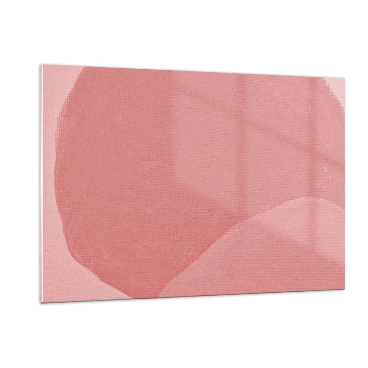 Üveg kép - Organikus kompozíció rózsaszínben - 120x80 cm