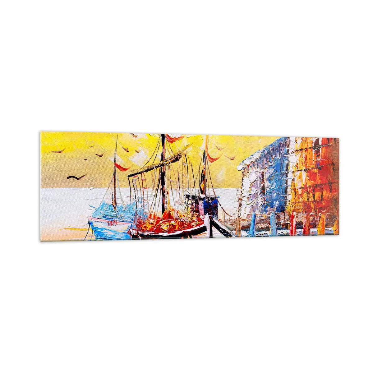 Üveg kép - Boldog visszatérés - 160x50 cm