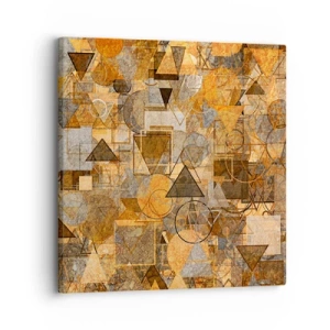 Vászonkép - Formában a világ - 30x30 cm