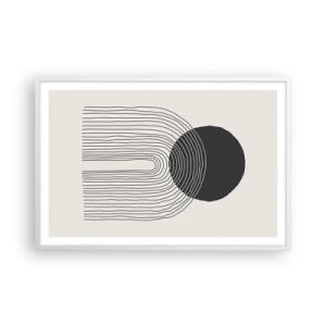 Poszter fekete keretben - Remegés és biztosság - 91x61 cm