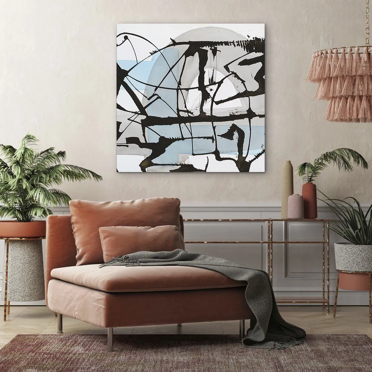 Vászonkép - Mindennek ellenére kék - 50x50 cm