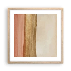 Poszter világos tölgy keretben - Függőleges kompozíció - 40x40 cm