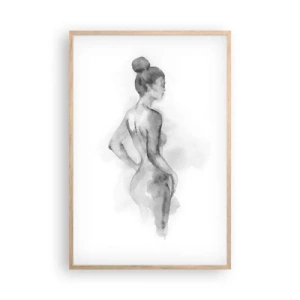 Poszter világos tölgy keretben - Gyönyörű, mint a festmény - 61x91 cm