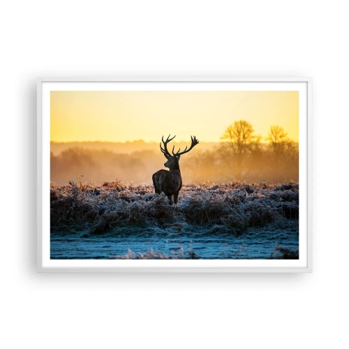 Poszter fekete keretben - Megkoronázott a birtokán - 100x70 cm