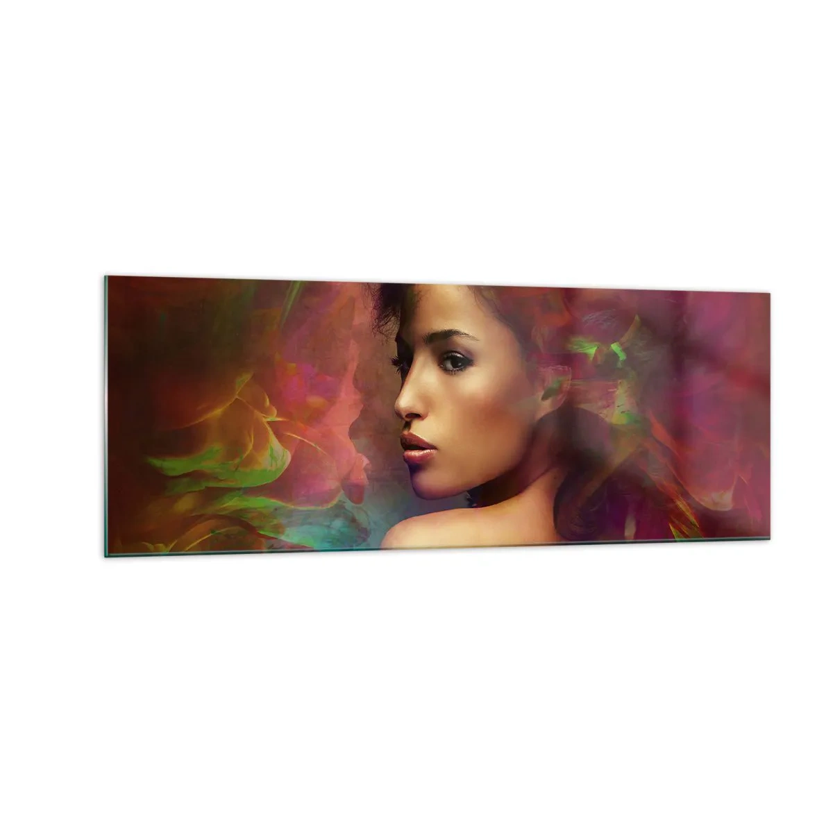 Üveg kép - Szebb, mint a szivárvány, olyan gyengéd, mint a köd - 140x50 cm