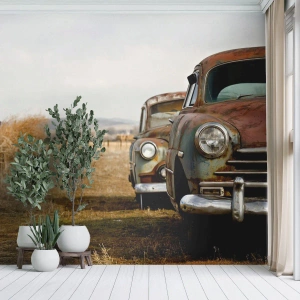 Fotótapéta Standard Eco - Kiérdemelt pihenés - Régi autó, Autóipari, Szüret - 300x210 cm