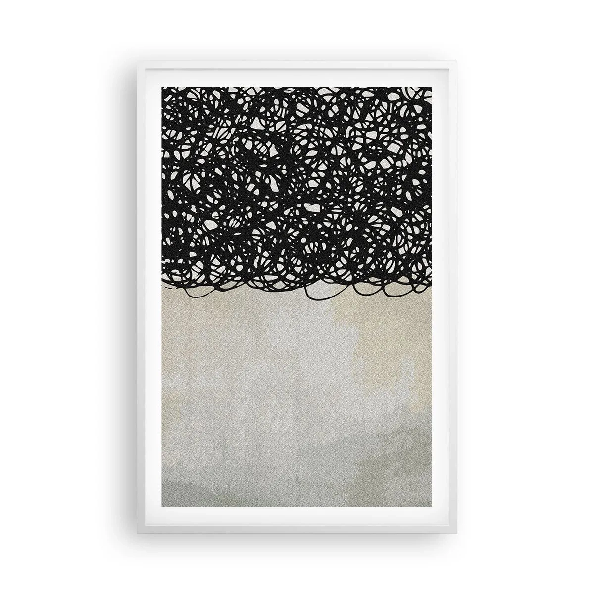 Poszter fekete keretben - Egy kavargó absztrakció - 61x91 cm