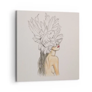 Vászonkép - Koronás szépség - 60x60 cm