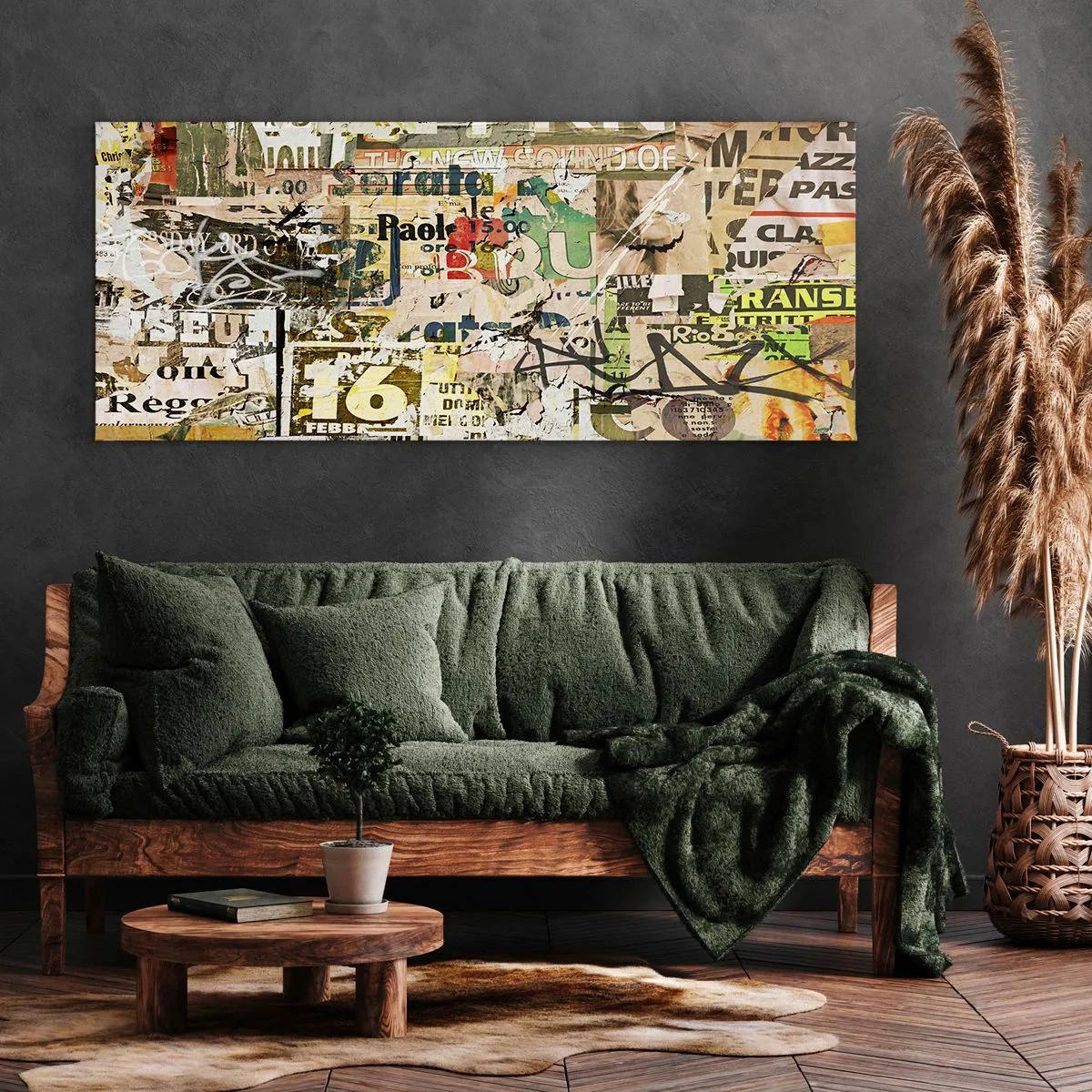 Vászonkép - Ej, történik… - 100x40 cm