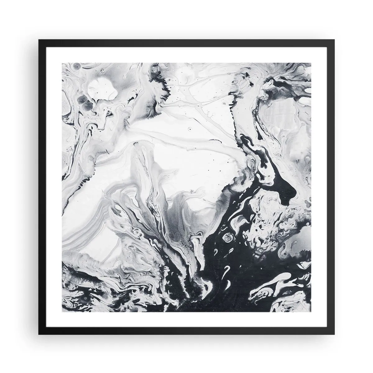 Poszter fehér keretben - A Föld belseje - 60x60 cm