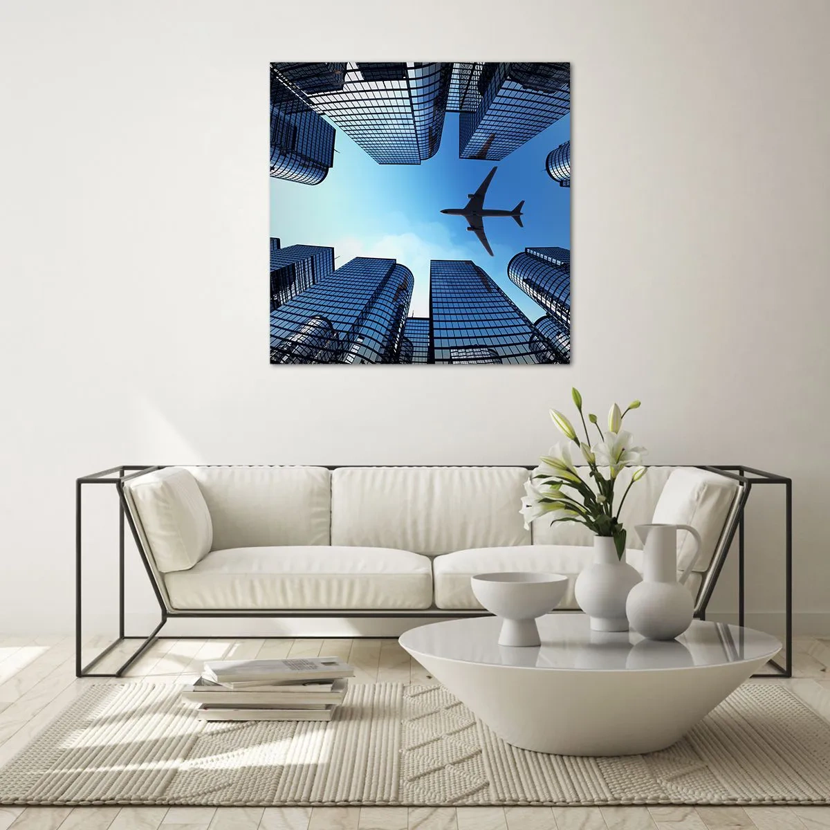 Üveg kép - Kilátás az üveg szurdokból - 40x40 cm