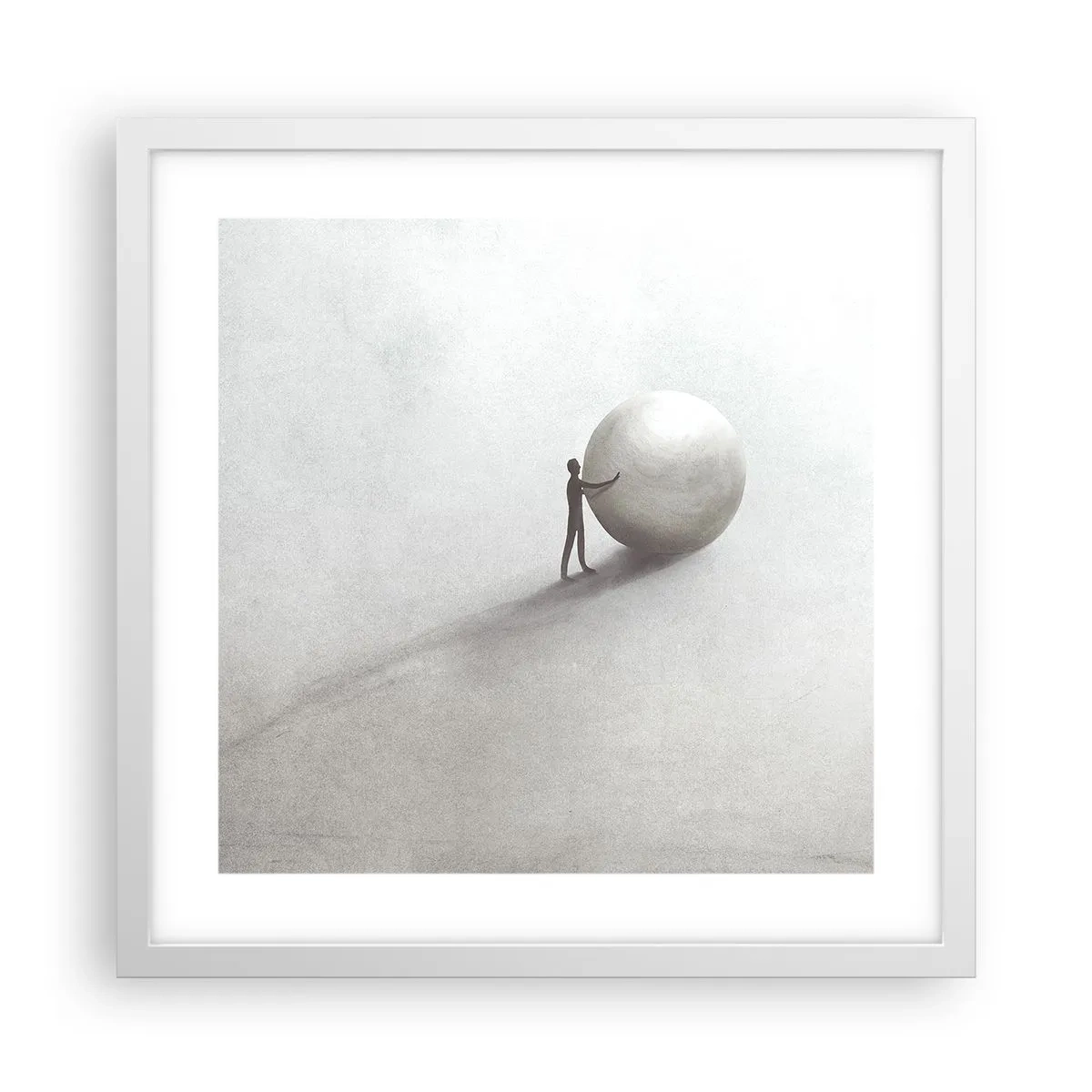 Poszter fekete keretben - Az élet játéka - 40x40 cm