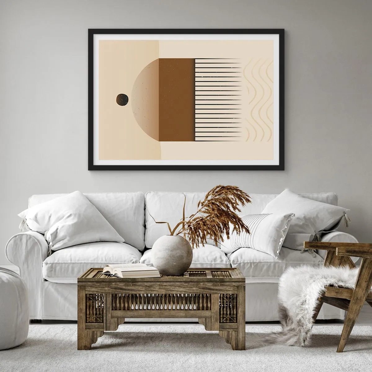 Poszter fehér keretben - Különféle államok - 70x50 cm