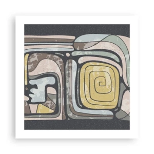 Poszter - Absztrakció pre-kolumbián szellemben - 50x50 cm