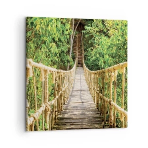 Vászonkép - Zöldben ragadva - 60x60 cm