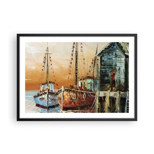 Poszter fehér keretben - Nyugodt visszatérés - 70x50 cm