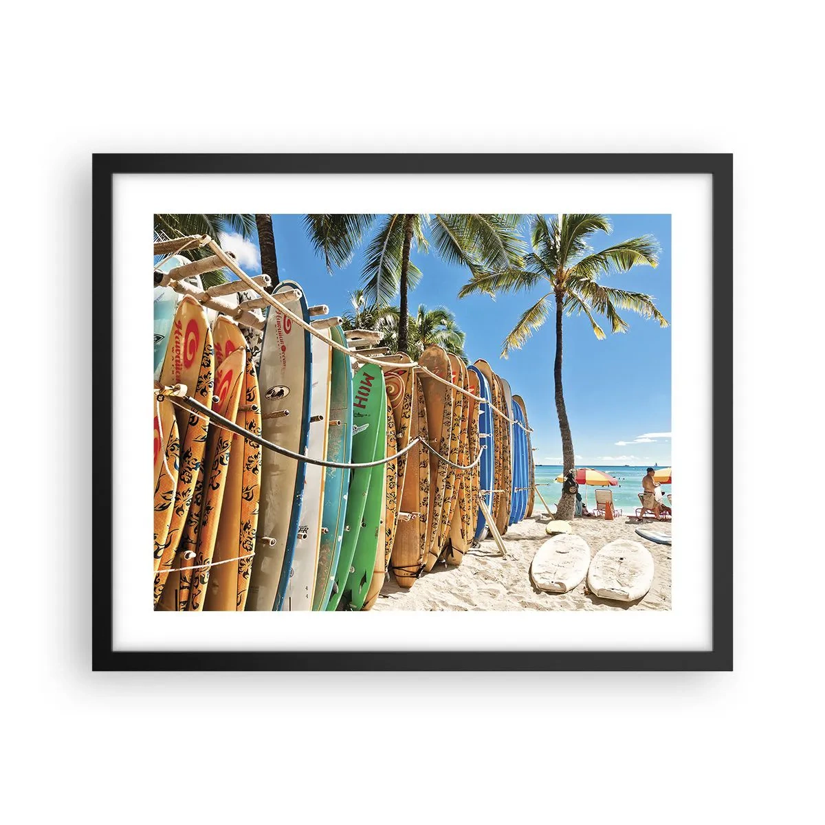 Poszter fehér keretben - Napos mulatság - 50x40 cm