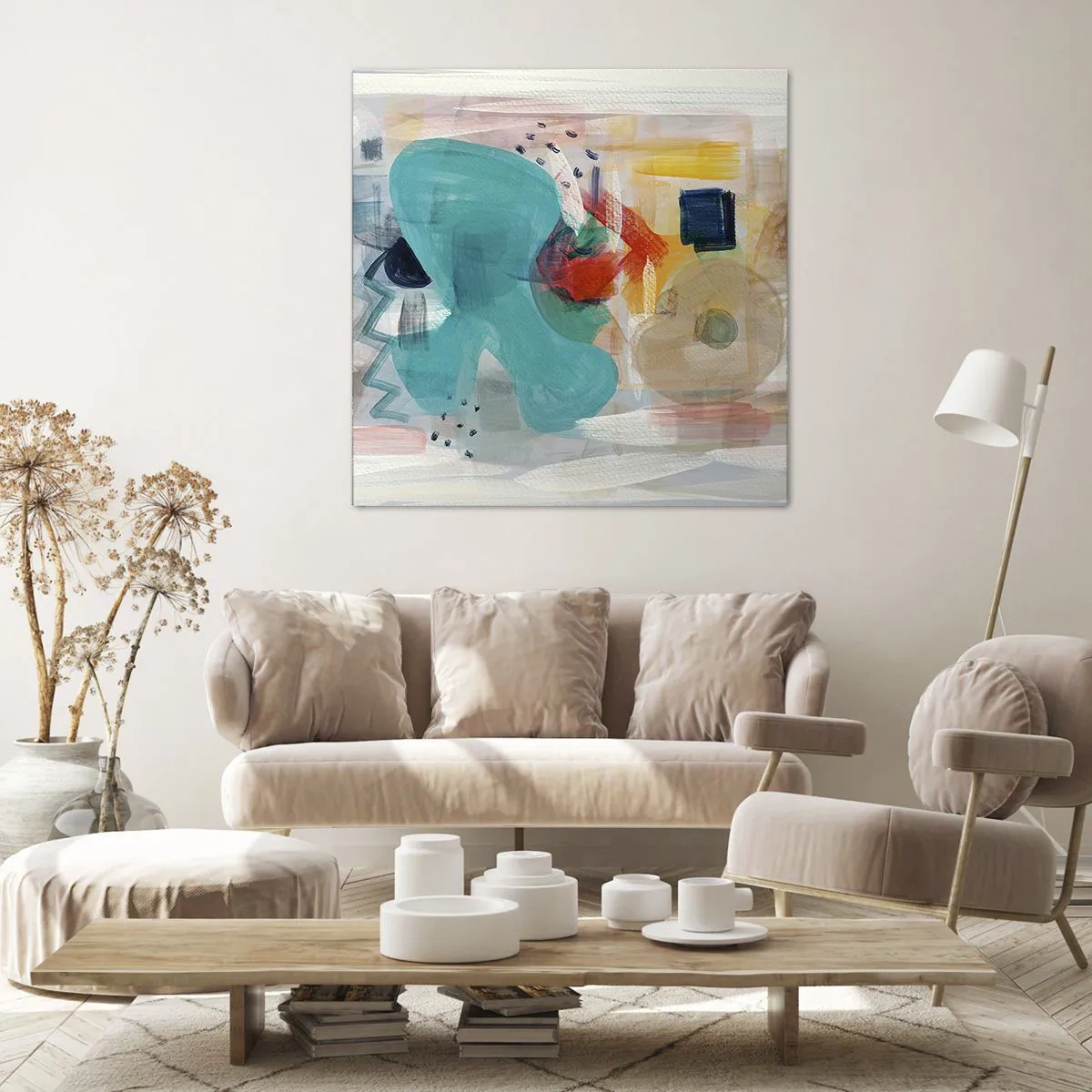 Vászonkép - Színes játék - 60x60 cm