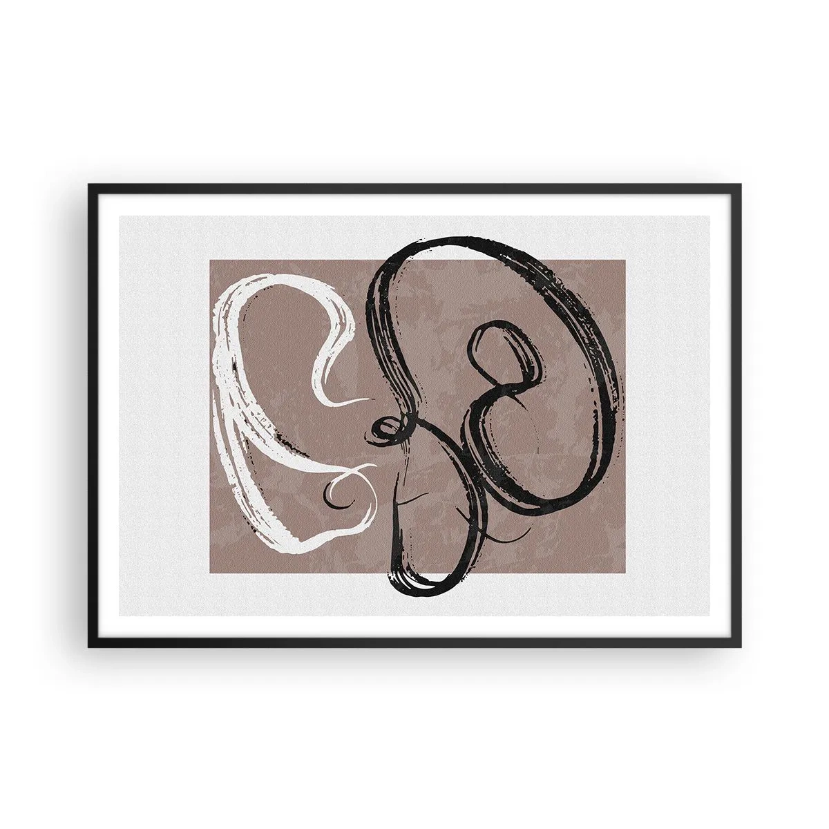 Poszter fehér keretben - Kompozíció - a teljesség keresése - 100x70 cm