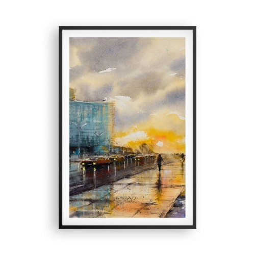 Poszter fehér keretben - Élet a parton - 61x91 cm