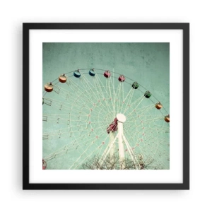 Poszter fehér keretben - Gyere játszani - 40x40 cm