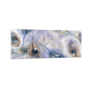 Üveg kép - Pávaszem kompozíció - 140x50 cm